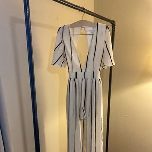 Socialite floor length romper —size Small